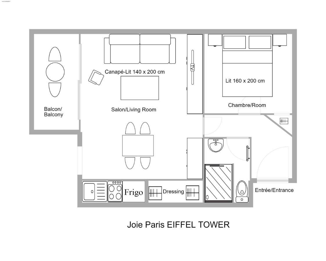 Joie Paris Tour Eiffel 아파트 외부 사진